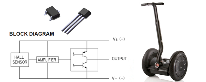 霍尔元件\/霍尔IC在平衡车上的应用案例-51电子